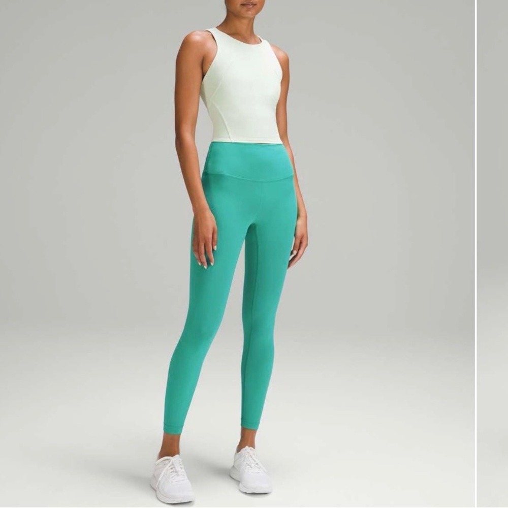 Lululemon Wonder Train High Rise Tight 2 Kelly Green 25” Inseam Leggings
